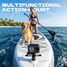 323/350cm Inflatable SUP Board With Accessories, 3 Removable Fins & Adjustable Paddle | Non-Slip Adult Paddle Board In Various Designs For All Water Activities - 黑與白 - 查看 5