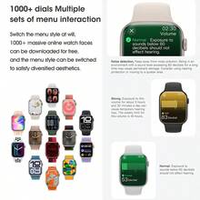 PANDA S10 Smart Watch, Original IP68 Waterproof, Unisex, 2.08-Inch HD Large Screen, Bluetooth Calling, Blood Pressure Monitor, Fitness Sports Running Pedometer, Alarm, Sleep Monitoring, Compatible With Android And IOS Phones, Built-In 380mAh Battery, Suitable For Daily Wear/Sports/Gifts. - Pink - View 8