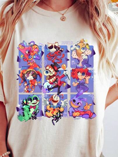 T-Shirt, TADC Characters Sweatshirt, Circus Fan Gift, Circus Theme Hoodie, Anime Gift Birthday For Boy Girl