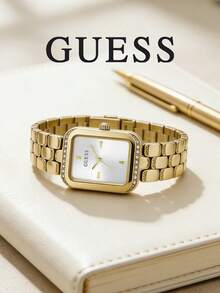 GUESS Isla 女士金色水晶镶嵌银色太阳纹表盘腕表 GW0865L2 - 銀色 - 查看 2