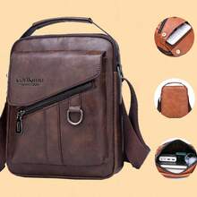 Men's And Women's High-End Retro Fashion Casual Business Portable Handbag With Detachable Shoulder Strap - Multicolor - View 10