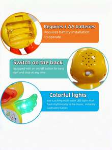 Glowing, Singing, Walking, Dancing Space Duck Robot Toy, Suitable As Birthday Gift For Infants, Toddlers And Children - Multicolor - View 10