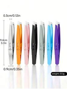 1 chiếc nhíp tự khóa bằng thép không gỉ chính xác, thích hợp để tạo hình lông mày, nhổ lông mọc ngược và nhiều mục đích chăm sóc sắc đẹp khác. - Nhiều kiểu dáng - Xem 10