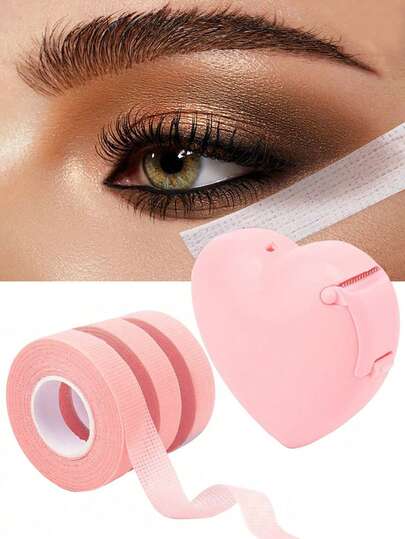 6pcs Eye Makeup Accessories Kit: Eye Shadow Guides, Eye Makeup Protectors, Professional Eyelash Tapes (Adhesive Fabric, Breathable Mesh), Eyelash Extension Tapes, Eyelash Glue Cutter