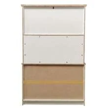 Large Kitchen Sideboard With Storage Space, Kitchen Cabinet With Glass-Fronted Compartments, 2 Drawers, Doors And Hanging Rail – Modern Sideboard For Kitchen, Dining Room And Entryway, 106 * 39 * 176.5 Cm - 查看 11