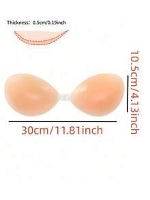 Ladies' Waterproof Thickened Silicone Breast Petals For Small Breast Lift Up & Push In, Special For Wedding Photography - Apricot - View 7
