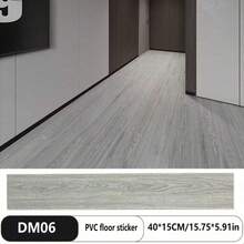 30pcs Wood Grain PVC Self-Adhesive Floor Tiles, Thick & Wear-Resistant For Kitchen, Balcony, Waterproof, Bedroom, Living Room Renovation - 30pcs - View 11
