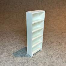 Mini White/Black Bookshelf, Mini 3D Printed Bookshelf Model And Mini Books, Decorative Ornaments, Home Decor Model, Dollhouse Furniture, DIY Decorative Accessories, Micro Landscape Room Decor, 3D Printed Craft Model, Desktop Ornaments, Creative Gifts - Multicolor - View 4