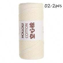 2mm Hollow Cotton Yarn, Suitable For DIY Crochet Bags, Handmade Knitting, Hats, Round Ropes, Pearl Strings - LUGU - View 30