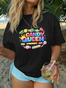 Women T-Shirts - Black - View 1
