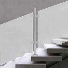 SanBouSi Stainless Steel Glass Railing System Tempered Glass Balcony Railing Deck Balustrade Handrail - Middle Post - View 5