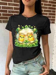 Women T-Shirts - Black - View 2