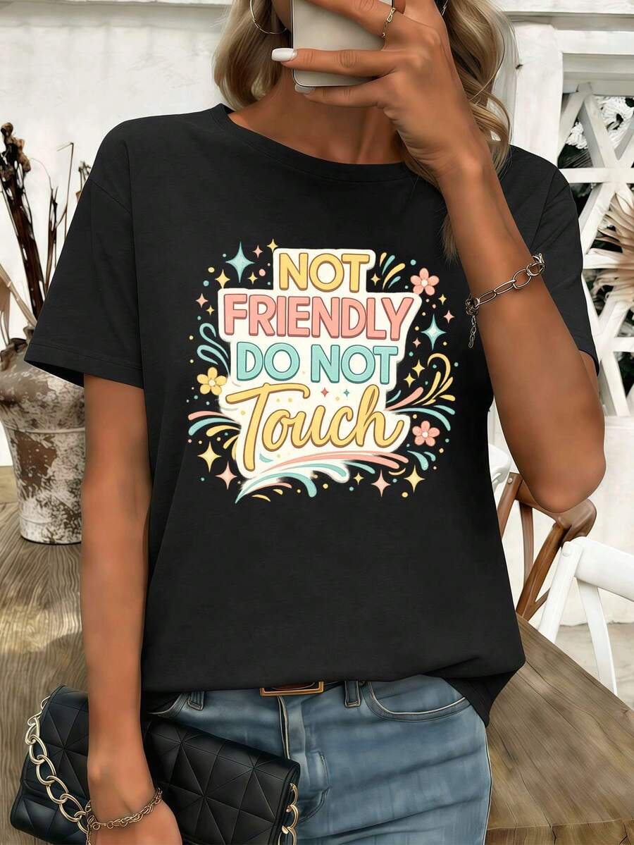 Women T-Shirts - Black - View 1