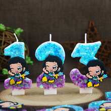 Hasbro 新款恶魔数字蜡烛蛋糕装饰数字蜡烛蛋糕顶部生日派对韩流蛋糕装饰[0,1,2,3,4,5,6,7,8,9] - 查看 2