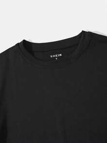 Women's T-Shirt Style With Gradient Heart Print - Black - View 4