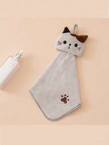 3/1pc Cute Cartoon Cat Towel - Soft Coral Fleece Pocket Towel Suitable For Bathroom And Kitchen - Highly Absorbent Dual-Use Wiping Towel, Home Bathroom Decor, Summer Wedding Girlfriend Gift, Bathroom Towel, Bathroom Shower Essential, Hair Brush Towel, Travel Holiday Essential, Pool Essential, Bathroom Accessory, Outdoor Camping Essential, Travel Essential, Bathroom Decor, Bathroom Towel - Multicolor - View 18