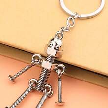 Men Screw Robot Charm Keychain Skull Skeleton Car Accessories Bag Charm School Cute Goth Y2k Christmas Gift Ideas Bag Accessories Lanyards With Id Holder Car Accessories Bag Charms - 彩色 - 查看 6
