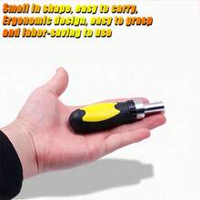 1 Tua vít có tay cầm lục giác 1/4 inch, thép S2, có nam châm, hình ngôi sao và hoa mai, an toàn (không kèm đầu tua vít) - Tua vít có bánh cóc - Xem 10