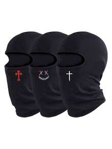 1pc/3pcs Balaclava Hat, Versatile Printed Breathable Face Mask, Sweat-Absorbent Multifunctional Beanie For Outdoor Hiking, Cycling, Daily Wear,Beach,Holiday - J - View 18