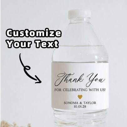 1-50Pcs Custom Stickers- Personalized Labels Stickers With Your Favorite Text, Logos, Or Special Dates. Made Of Premium Waterproof And Oilproof PVC Material, These Stickers Feature Vibrant UV Printing And Strong Adhesion, Which Can Firmly Stick To All Kinds Of Wine Bottles Without Peeling Off Or Leaving Residue.
