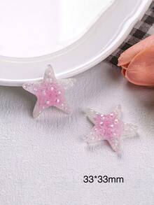 10/20/50/100个树脂海星海洋系列耳环、钥匙扣、手机挂绳、DIY饰品配件 - 大號海星 - 查看 25