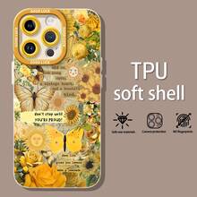Mariposas amarillas, flores, sol, collage vintage.funda de teléfono Fundas compatibles con ,Apple,VIVO,OPPO,,, y Honor.Fabricadas en silicona TPU,ofrecen protección contra golpes y caídas. - Blanco - Ver 1