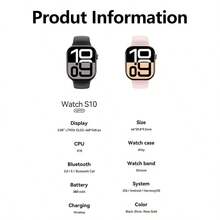 PANDA S10 Smart Watch, IP68 Waterproof, 2.08" HD Display, Bluetooth Call, Blood Pressure, Fitness Tracker, Sleep Monitor, Compatible With Android & IOS, 380mAh Battery, Suitable For Daily Use/Sports/Gifts - White - View 10