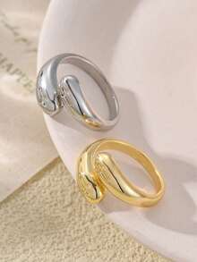 14K Gold Plated Women's Cross Ring - Her Eternal Promise Ring - Infinite Religious Wedding Band - Multicolor - View 3