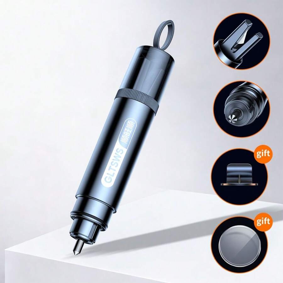 1pc Emergency Safety Hammer, Car Window Breaker, Seatbelt Cutter, Portable Home Escape Tool