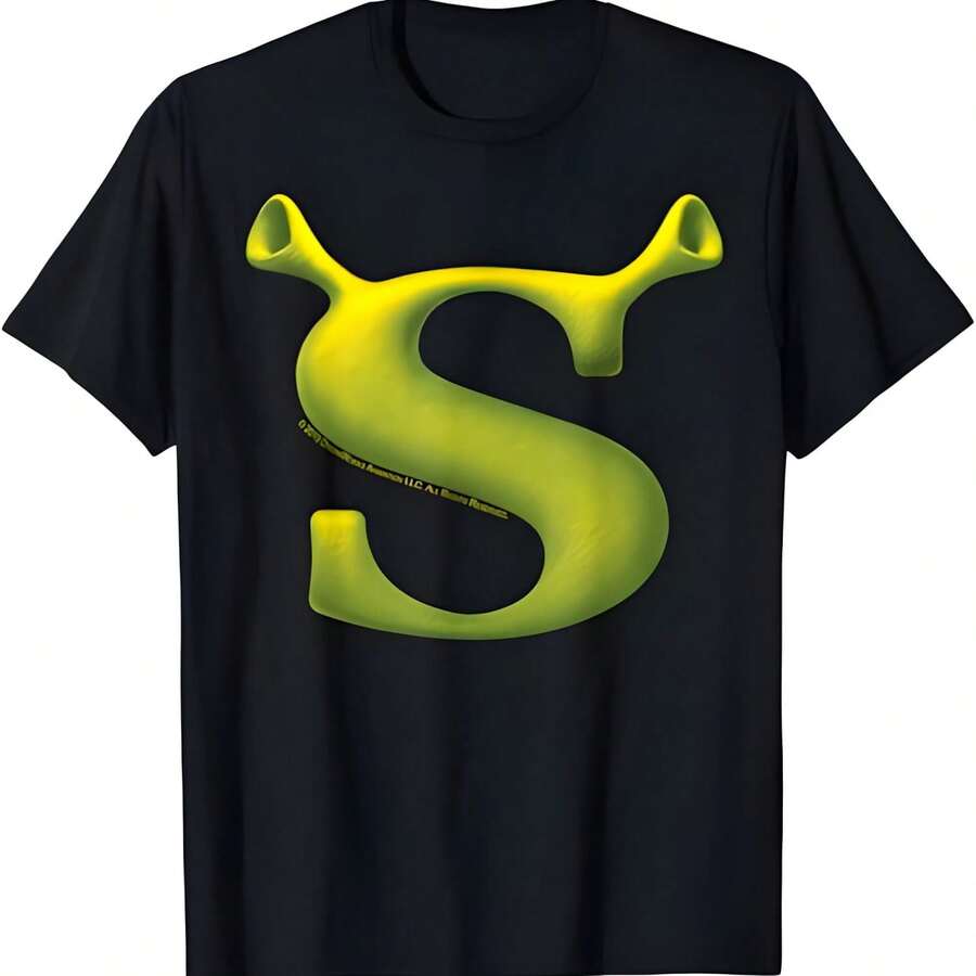 T-Shirt With The Initial Poster Of - Black - View 1