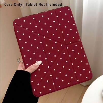 亚克力水晶平板电脑保护套，带支架，可折叠防震，自动唤醒/睡眠，手写笔收纳槽，多角度支架，完美日常保护，理想礼品