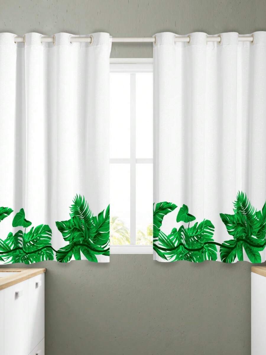 Kitchen And Window Curtain 2.00 X 1.50 Printed - Foliage - View 1