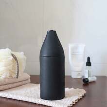 Dispensador de jabón recargable de silicona con presión – Botella a prueba de fugas para fregadero de cocina o baño – Ideal para jabón de platos, champú, acondicionador, loción, aceites esenciales – Negro - negro - Ver 5