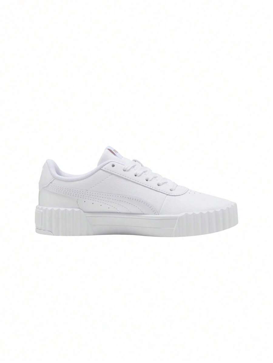 Puma CARINA 3.0 WOMEN SNEAKERS WHITE 400365 - White- Gold - View 1