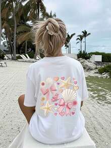 Plus Size T-Shirts - White - View 3