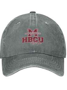 Morehouse College, HBCU Made, HBCU Pride, Student Alumni, Canvas Tote Bag, Reusable Shopping Bag, HBCU Fan Gift Woman Washed Denim Baseball Cap - Adjustable Size,  Funny Adjustable Birthday Gift. - Xám - Xem 2