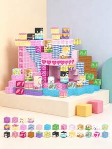 Bloques de construcción magnéticos - Juego de mundo magnético para niños de 3+ años, juguete sensorial STEM, adecuado para el aula y regalos para niños y niñas, fiesta en la piscina, colores aleatorios, juguetes para niños, bloques magnéticos, bloques de construcción magnéticos - Multicolor - Ver 1