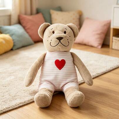 IKEA FABLER BJÖRN Plush Toy, Soft And Skin-Friendly, Comforting Doll, Children's Gift, Companion For Infants And Toddlers, 21cm In Length (Blue/Pink)