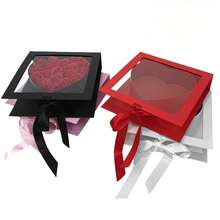 Heart-Shaped Gift Box With Window, Jewelry Box, Gift Packaging Box, Floral Arrangement Box, Christmas New Year Valentine's Day Mother's Day Holiday Gift Flower Decoration Box - Multicolor - View 6