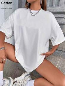 Women T-Shirts - White. - View 2