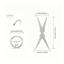 Set de 2 piezas de herramienta de arte de uñas con imán de ojo de gato, incluye 2 anillos magnéticos + barra magnética en forma de X, adecuado para gel de uñas magnético 3D, esencial para salón de uñas profesional DIY - Multicolor - Ver 13