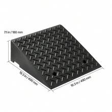 VEVOR Driveway Curb Ramp, 3.175 Tons Load Capacity, 17.8 Cm Rise Height Heavy Duty Curbside Bridge Ramp With Drainage Tank For Wheelchairs, Strollers, Motorcycles, Cars, Lawn Mowers & Trailers, 2 Pack - 3.175 Tons - 查看 11