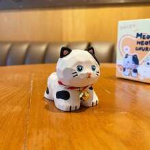 1个超萌猫咪摆件，树脂材质，家居装饰，必备家居饰品，也是送给朋友的绝佳礼物 - 多色 - 查看 9