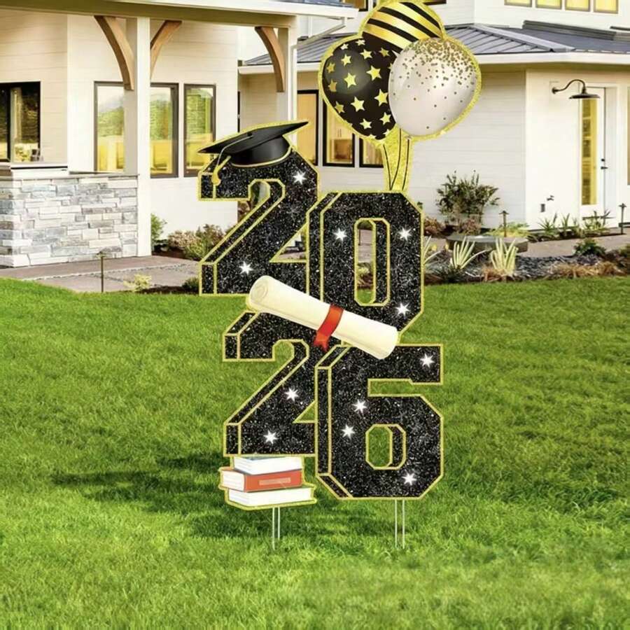 2026 New Arrival Outdoor Lawn Graduation Party Decoration Sign