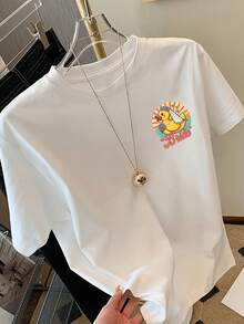 Plusstorlekar T-shirts - Vitt - Visa 2