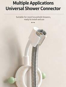 Adjustable Shower Head Holder With Suction Cup, Luxury Bathroom Shower Bracket - Shower Head Holder - White - View 6