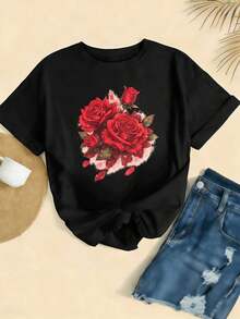 Women T-Shirts - Black - View 2