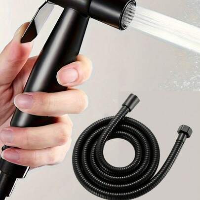 3-Piece Bathroom Upgrade Set: Handheld Shower Head, Bidet Sprayer And Toilet Pressure Washer - Wall-Mounted, No Electricity Needed, Home Handheld Shower, Women's Cleaning Set, Toilet Spray Gun, Bathroom Toilet Boosted Flushing Sprayer