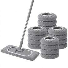 13-Pack Reusable Mop Replacement Heads, Compatible With Nine Types Of Sweepers, Beautiful Cleaning Supplies, Perfect For Sunny Household Cleaning Days, Fluffy Plush Design, Machine-Washable - 13 PCS - View 4