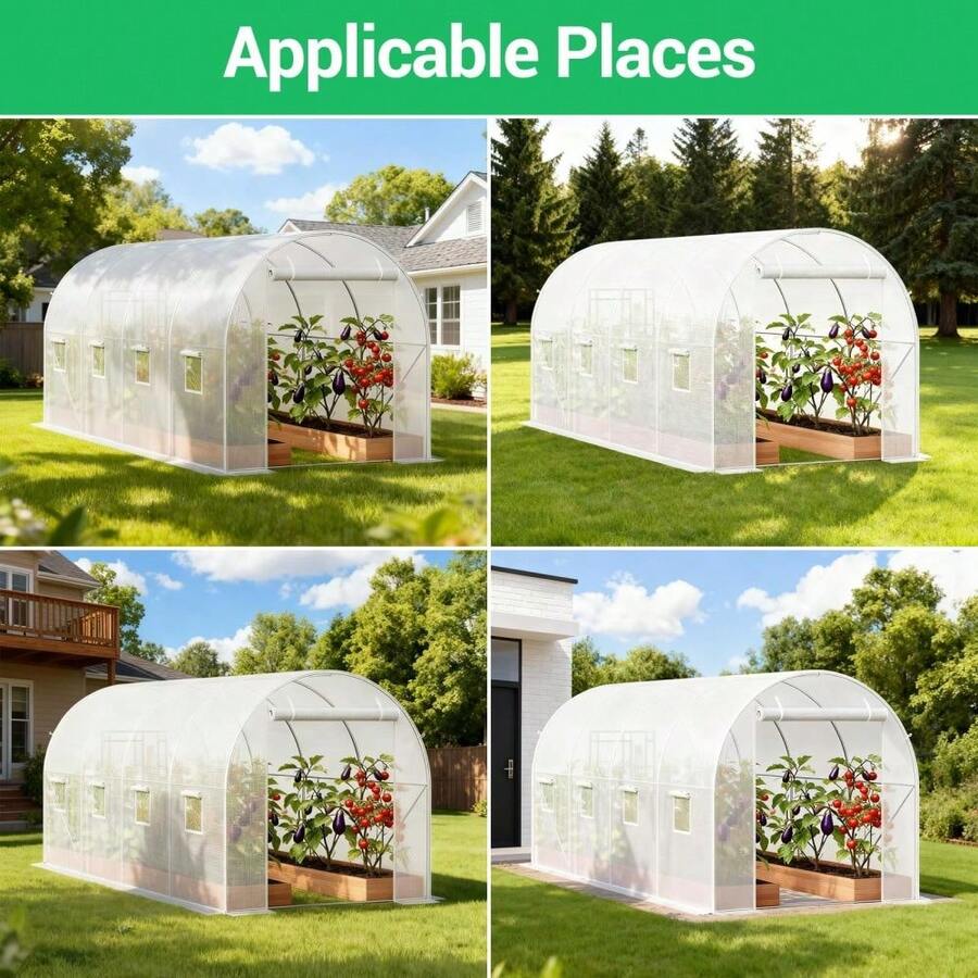 Growing Tents - 4.5x2x2m (25x0.5mm Galvanized Tube) - View 1